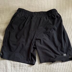 Saxx Black Athletic Shorts Lightweight Elastic Fit